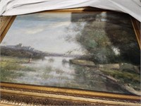 Large Framed Painting - L Stephano