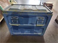 Vintage Ammo Can w/ Military Buttons and Bayonet