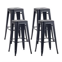 YOUNIKE Metal Barstools Set of 4 30 Inches