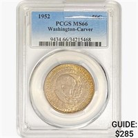 1952 Washington Carver Half Dollar PCGS MS66