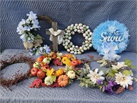 Various seasonal wreaths