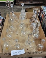 APPROX 15 CLEAR GLASS BELLS