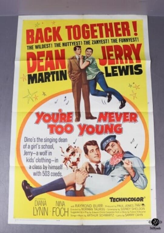 Vintage "You're Never Too Young" Movie Poster