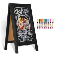 4 THOUGHT A-Frame Chalkboard, 40" x 20" Chalk Boa