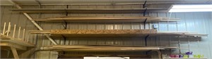 Contents of Shelves: Wood Trim, All Sizes,