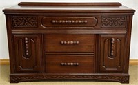 LOVELY 1940'S SOLID OAK CREDENZA - CLEAN