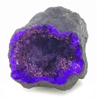 Dyed Purple Color Quartz Geode
