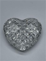 WATERFORD CRYSTAL HEART PAPERWEIGHT 2.75in W