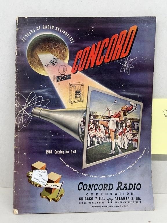 1948 Concorde radio catalogue 160 pages