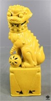 Glazed Ceramic Foo Dog Figurine