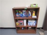 Book Shelf W/ Contents- Chemicals- House Goods