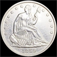 1859-O Seated Liberty Half Dollar UNCIRCULATED