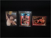 Lot of (3) Mike Tyson cards - one signed!