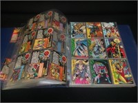 Binder full of 1993-95 Marvel Trading Cardsw