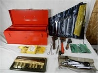 SNAP ON RED TOOL BOX WITH TOOLS