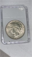 1922 Peace silver dollar in hard case