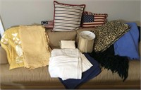 Assorted Bedding & Pillows