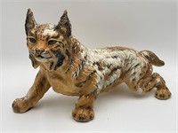 19” Marwal Chalkware Lynx Statue