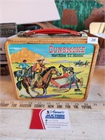Vintage Gunsmoke Lunchbox w/ Aladdin Thermos