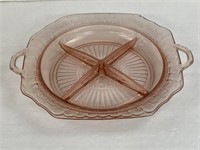 Mayfair 4 Section Relish dish, has a few chips