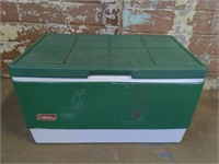 Green Coleman Cooler 22" x 13" x  13"