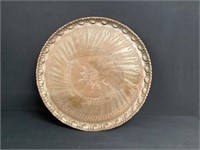 Early Egyptian Large Brass Decorative Plate