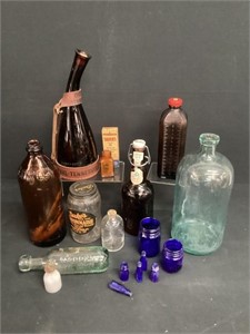 Amber Glass Bottles, Blue Glass Bottles & More