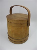 Early Primitive Wooden Sugar Bucket