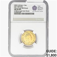 2022 G.B. 1 Sov Queen NGC MS69 DPL