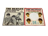 2 - Beatles 45 Record Sleeve Only w/ Christmas