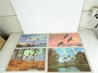Wildlife Placemats W/Game Recipes on Back