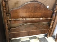 ANTIQUE MAPLE (?) BED