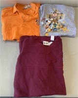 W - LOT OF 3 DISNEY SHIRTS SIZE 2XL (Q44)