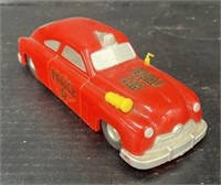 (X) Toy Police Squad Car. 8 x 3 x 3 in.