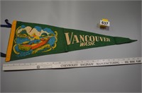Vintage felt souvenir penant Vancouver Wash.