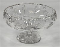 VINTAGE CUT GLASS COMPOTE DISH