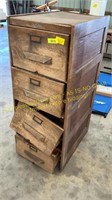 Antique Wagemaker Filing Cabinet