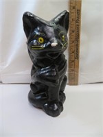 Vintage Halloween Paper Mache Black Cat Candy