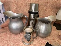 Aluminum Beer Pitchers Thermos and stein