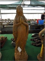 Concrete Holy Mary statue