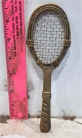 Small Solid Brass Tennis Racket