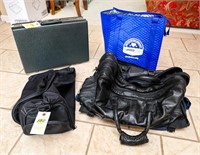 Leather Duffle Bag, Samsonite Brief Case,