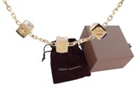 Louis Vuitton Chain Logo Necklace