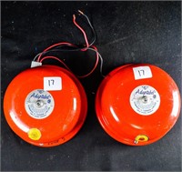 (2) FIRE ALARM SCHOOL BELLS ADADPTABEL Owen Sound