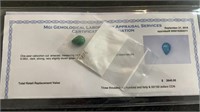 Cobochon Cut Emerald Appraised Value $3640