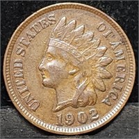 1902 Indian Head Cent, High Grade