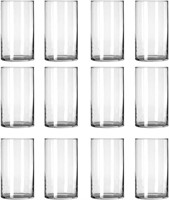 12 Pack Clear Glass Cylinder Vases