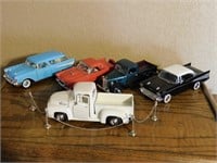 P729- (5) Diecast Vehicles 7" to 8" Long