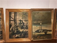 Oil pictures framed
