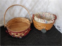 Pair of Small Longaberger Handmade Baskets